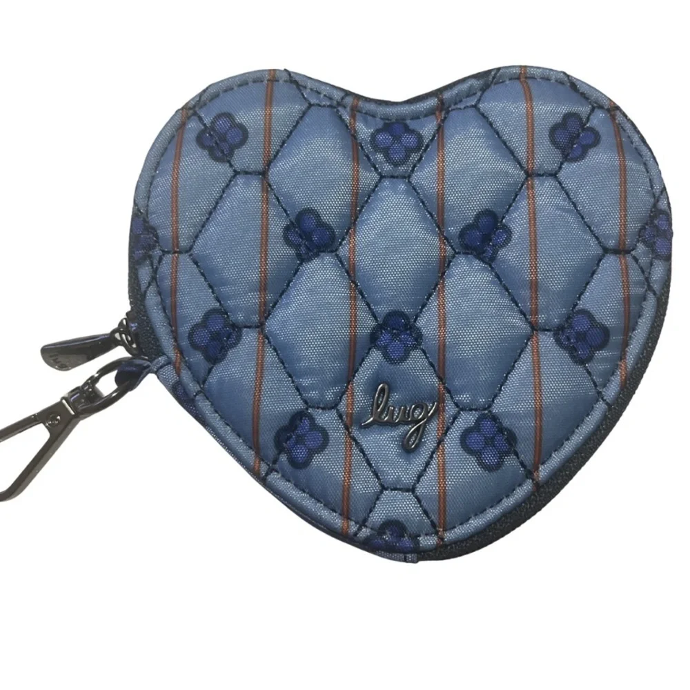 NWOT Lug Heart Pouch in Geo Flora